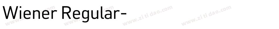 Wiener Regular字体转换